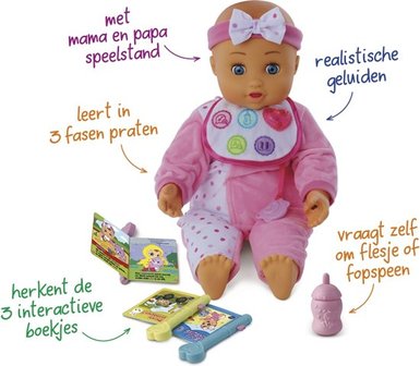 Babypop interactief die praat, speelt leert - Dé