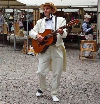 De troubadour. Muziekoptredens op locatie.