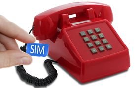 Seniorentelefoon met sim-kaart - Nostalgisch - Klassiek jaren &#039;70 ontwerp - Opis (Druktoetsen)