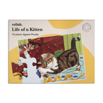 Puzzel Het leven van een kitten