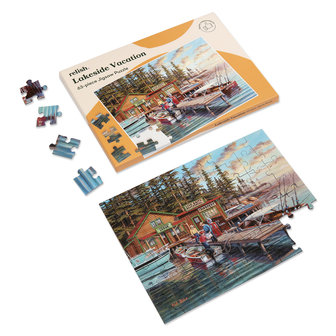 Puzzel Vakantie aan het meer