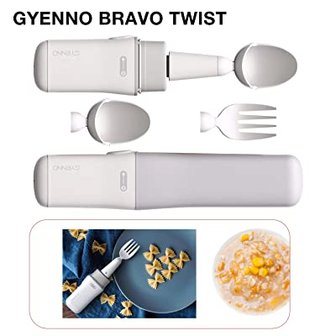 Gyenno Bravo Twist - lepel &amp; vork - voor mensen met tremoren