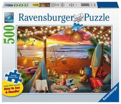 Puzzel - 500 XL stukjes - Gezellige Cabana