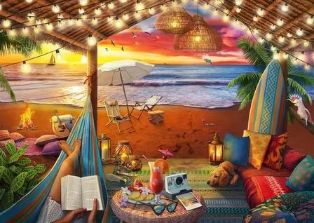 Puzzel - 500 XL stukjes - Gezellige Cabana