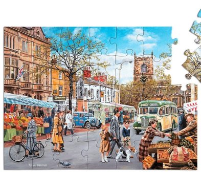 Puzzel Herfstmarkt