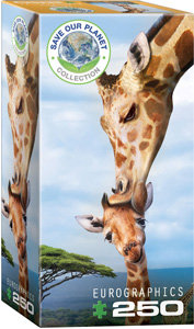 Puzzel - 250 XL stukjes - Giraffe met jong