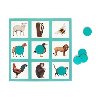 Animal bingo - Diergeluiden bingo