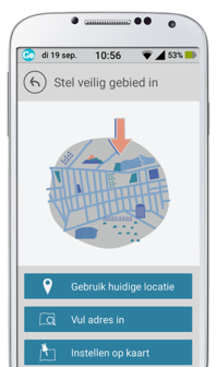 GoLiveApp - Veilige zone