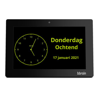 BBrain Family D2 - Kalenderklok dementie - met beeldbellen