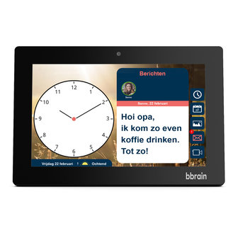 BBrain Family G2 - Kalenderklok senioren - met beeldbellen