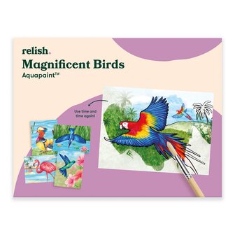 Aquapaint - Fantastische vogels - Schilderen met water