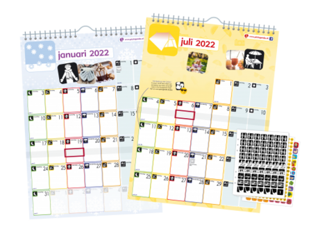 VOORBEELD: Pictogenda kalender 2024
