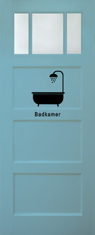 Deursticker - badkamer 003, douche of wc