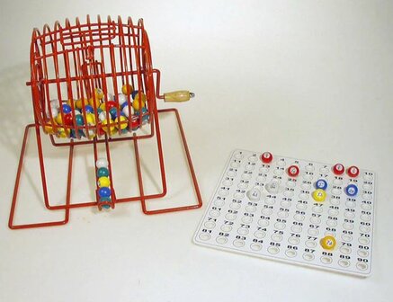 Bingomolen tot 90 nummers - Rood