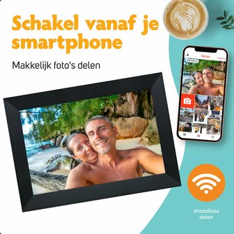 Digitale fotolijst | foto&#039;s &amp; video&#039;s delen op afstand