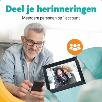 Digitale fotolijst | foto&#039;s &amp; video&#039;s delen op afstand