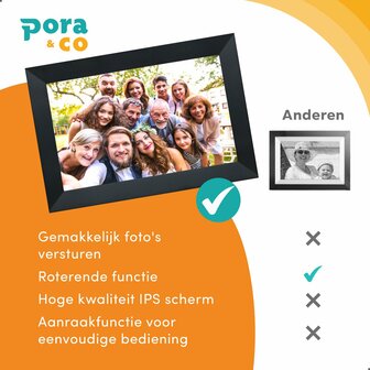 Digitale fotolijst | foto&#039;s &amp; video&#039;s delen op afstand