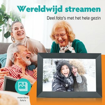 Digitale fotolijst | foto&#039;s &amp; video&#039;s delen op afstand