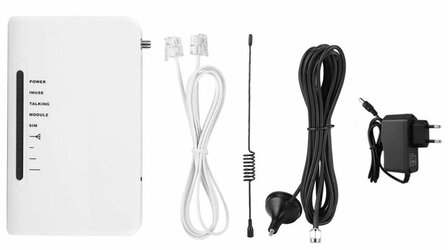 GSM 4G interface voor bellen via sim-kaart met analoge telefoon.