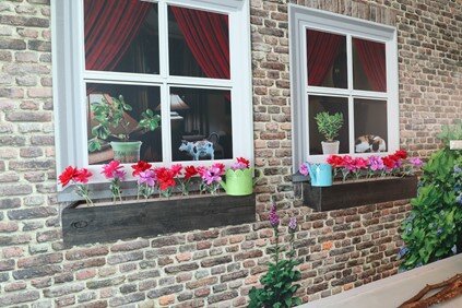 Decoratie-beleefwand Plukbloemen