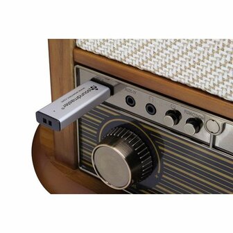 Nostalgisch muziek center - Soundmaster NR566BE  |  DAB+, Radio, CD, Bluetooth, Platen en Cassette