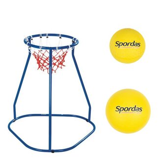 Basketbalkorf-set Vloer laag| Inclusief twee ballen