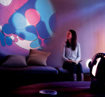 Space Projector - Oliewiel paars/blauw