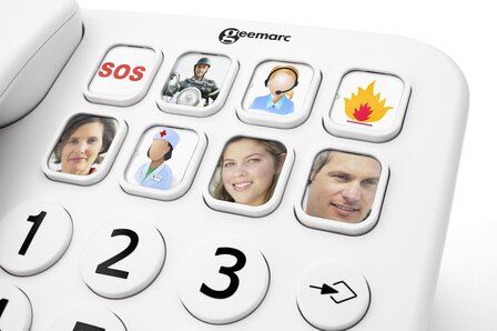 Seniorentelefoon - met 8 fototoetsen