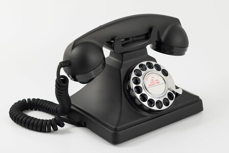 Jaren 50 telefoon zwart