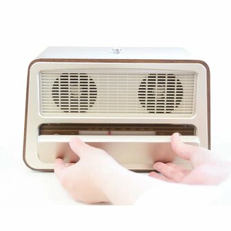 Retro radio met 1 bedieningsknop voor mensen met dementie verborgen knoppen