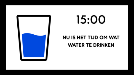 BBrain analoge wifi Dementieklok wit drinkalarm