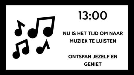 BBrain analoge wifi Dementieklok wit muziek alarm