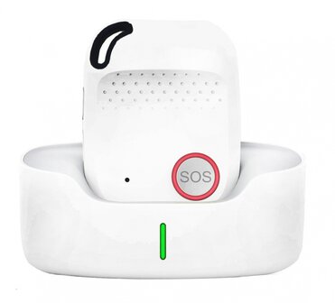 Complete BBrain alarmset met apparaat, oplaadstation en draagkoord voor veilige alarmering