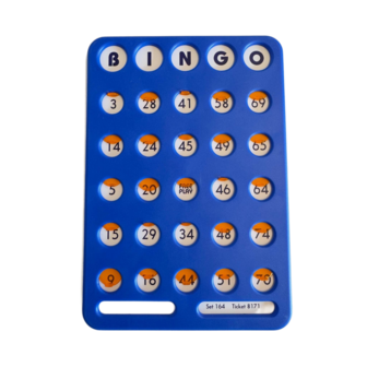 Bingo schuifplank 1-75