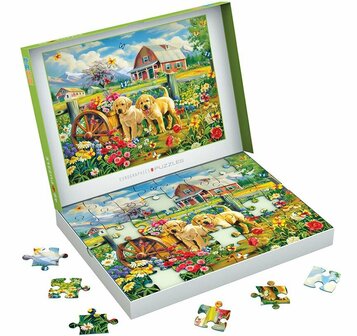 Puzzel - 48 XXL Stukjes - Puppy Lente dementievriendelijke legpuzzel