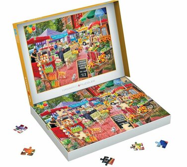 Puzzel - 104 XXL Stukjes - Een dag op de boerenmarkt