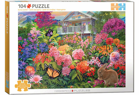 Puzzel - 104 XXL Stukjes - Konijnentuin