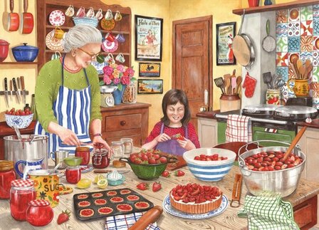 Puzzel - 250 XL stukjes - Aardbeienjam
