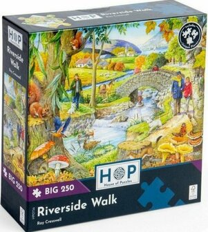 Puzzel - 250 XL stukjes - Wandeling langs de Rivier Dementievriendelijk