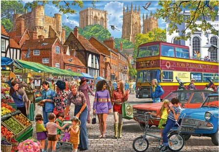 Puzzel - 250 XL stukjes - York markt Dementievriendelijke Puzzel