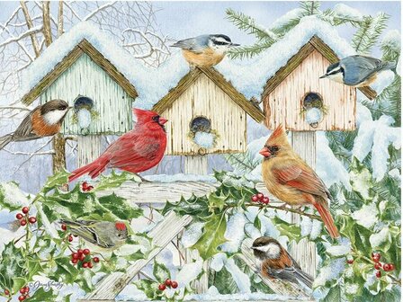 Puzzel - 275 XL stukjes - Winterkoor Dementievriendelijke Puzzel