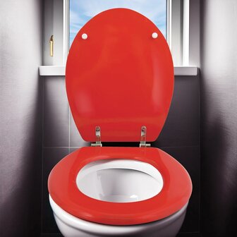 Rode wc bril makkelijk te zien