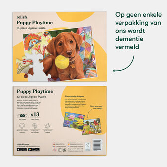 Dementievriendelijke puzzel met 13 XXL stukjes - het perfecte cadeau