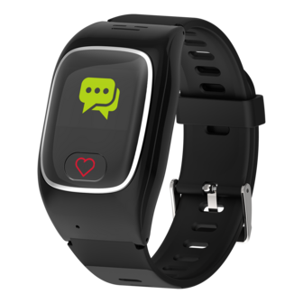 Alarmhorloge James B6 | meet vitale functies en valdetectie | zwart