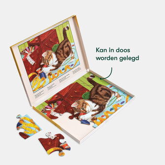 De puzzel Life of a Kitten met grote stukken in een open doos &ndash; geschikt voor mensen met dementie en eenvoudig te gebrui