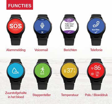 JAMES R9 Senioren Alarmhorloge  functies