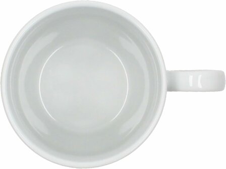 Servies met rode rand  - 6x mok &Oslash; 9 cm binnenkant