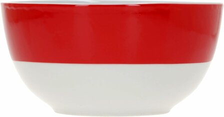 Servies met rode rand  - 6x kommetje