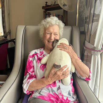 Knuffeldieren - Berty de Ademende Knuffelhond