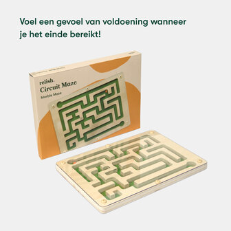 Het knikkerdoolhof met verpakking &ndash; stimuleert voldoening en focus bij mensen met dementie.